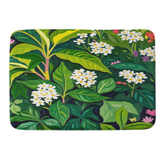 83 Oranges Beneath The Jungle Canopy Memory Foam Bath Mat