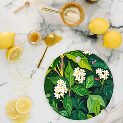 83 Oranges Beneath The Jungle Canopy Cutting Board Round