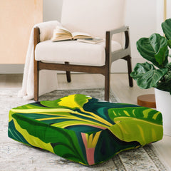 83 Oranges Beneath The Jungle Canopy Floor Pillow Square