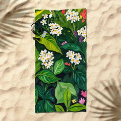 83 Oranges Beneath The Jungle Canopy Beach Towel
