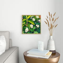83 Oranges Beneath The Jungle Canopy Square Metal Framed Art Print