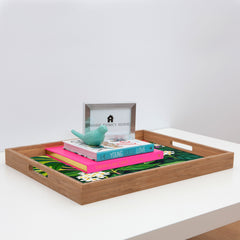 83 Oranges Beneath The Jungle Canopy Rectangular Tray
