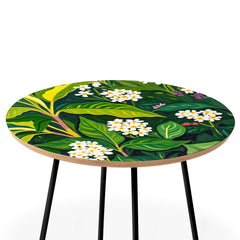 83 Oranges Beneath The Jungle Canopy Round Side Table