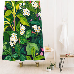 83 Oranges Beneath The Jungle Canopy Shower Curtain