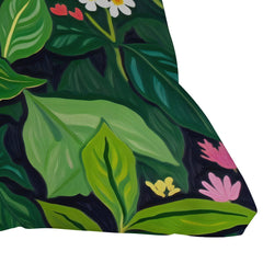 83 Oranges Beneath The Jungle Canopy Throw Pillow