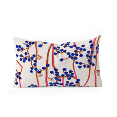 83 Oranges Berry Summer Oblong Throw Pillow