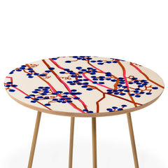 83 Oranges Berry Summer Round Side Table