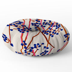 83 Oranges Berry Summer Floor Pillow Round