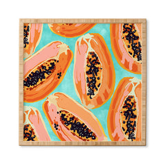 83 Oranges Big Papaya Watercolor Painting Framed Wall Art