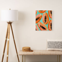 83 Oranges Big Papaya Watercolor Painting Art Canvas