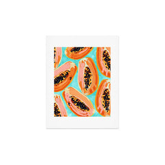 83 Oranges Big Papaya Watercolor Painting Art Print