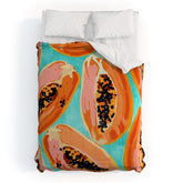 83 Oranges Big Papaya Watercolor Painting Comforter