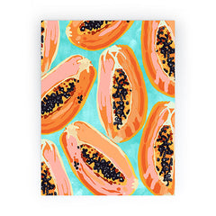 83 Oranges Big Papaya Watercolor Painting Mini Art Print