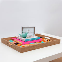 83 Oranges Big Papaya Watercolor Painting Rectangular Tray