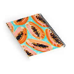 83 Oranges Big Papaya Watercolor Painting Spiral Notebook