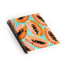 83 Oranges Big Papaya Watercolor Painting Spiral Notebook