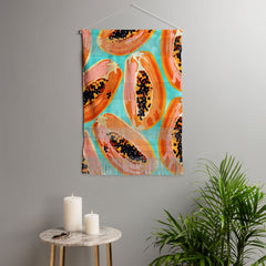 83 Oranges Big Papaya Watercolor Painting Wall Hanging Portrait