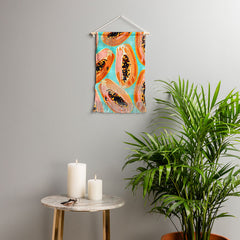 83 Oranges Big Papaya Watercolor Painting Wall Hanging Portrait