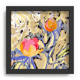 83 Oranges Blooms in The Butter Forest Recessed Framing Square