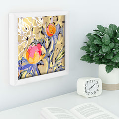 83 Oranges Blooms in The Butter Forest Recessed Framing Square