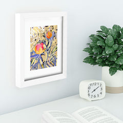 83 Oranges Blooms in The Butter Forest Recessed Framing Rectangle