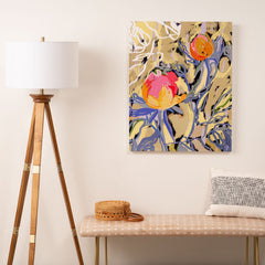 83 Oranges Blooms in The Butter Forest Art Canvas