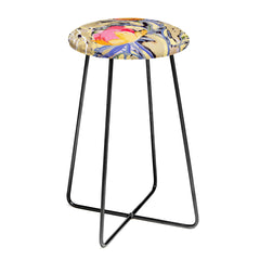 83 Oranges Blooms in The Butter Forest Counter Stool