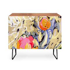 83 Oranges Blooms in The Butter Forest Credenza