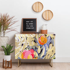 83 Oranges Blooms in The Butter Forest Credenza