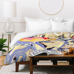 83 Oranges Blooms in The Butter Forest Duvet Cover