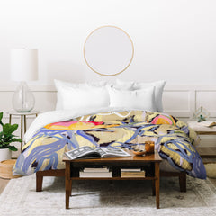 83 Oranges Blooms in The Butter Forest Duvet Cover