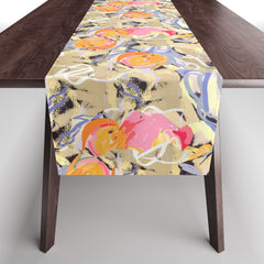 83 Oranges Blooms in The Butter Forest Table Runner