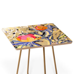 83 Oranges Blooms in The Butter Forest Side Table