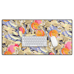 83 Oranges Blooms in The Butter Forest Desk Mat