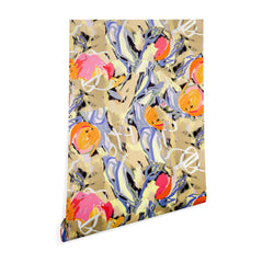 83 Oranges Blooms in The Butter Forest Wallpaper