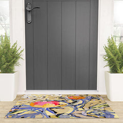 83 Oranges Blooms in The Butter Forest Welcome Mat