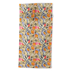83 Oranges Blooms in The Butter Forest Beach Towel