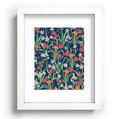 83 Oranges Blossom Botanical Recessed Framing Rectangle