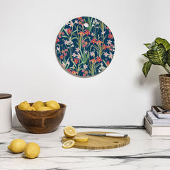 83 Oranges Blossom Botanical Cutting Board Round