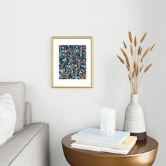 83 Oranges Blossom Botanical Metal Framed Art Print