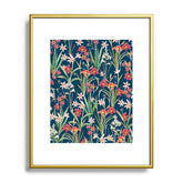 83 Oranges Blossom Botanical Metal Framed Art Print