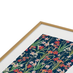 83 Oranges Blossom Botanical Metal Framed Art Print