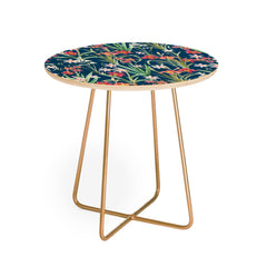 83 Oranges Blossom Botanical Round Side Table