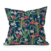 83 Oranges Blossom Botanical Throw Pillow