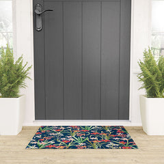 83 Oranges Blossom Botanical Welcome Mat