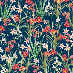 83 Oranges Blossom Botanical Shower Curtain