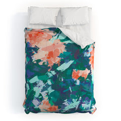 83 Oranges Blossomed Garden Comforter
