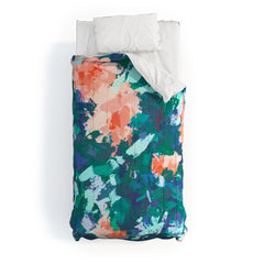 83 Oranges Blossomed Garden Comforter