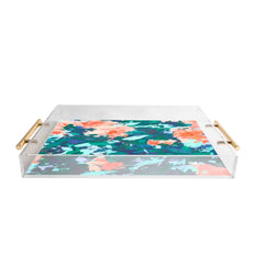 83 Oranges Blossomed Garden Acrylic Tray