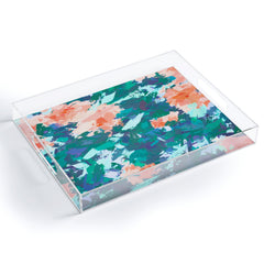 83 Oranges Blossomed Garden Acrylic Tray